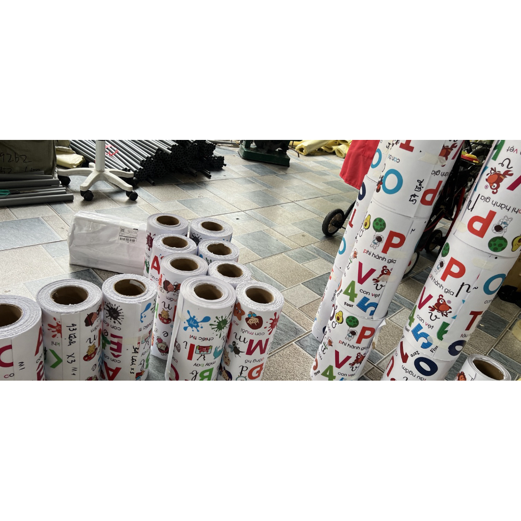 Decal Dán Tường mẫu Bảng chữ cái tiếng Việt sẵn keo, decor phòng cho bé