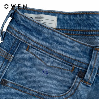 Owen - Quần jeans Regular Fit QJR258012 màu Xanh nhạt chất liệu Cotton Spandex