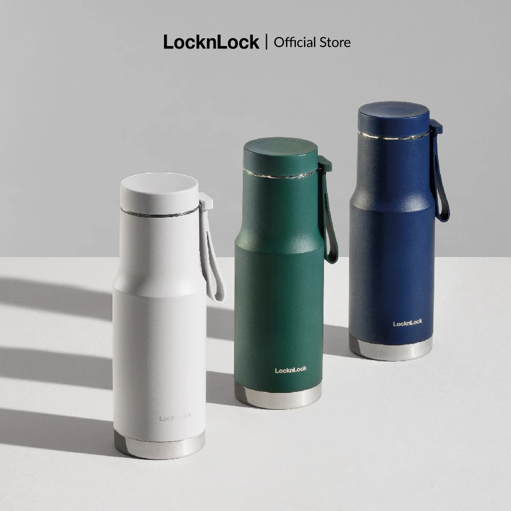 Bình giữ nhiệt LocknLock Metro Edge Tumbler LHC4199 (620ml) LHC4198 (470ml) kèm quai xách - K-MALL