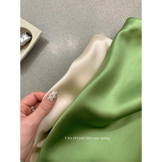 𝐏𝐡𝐢𝐞𝐧 𝐘𝐉𝐈𝐀 | (Sẵn) 5557 Chân Váy Lụa (k quần trong) Chất Mịn Mát Mùa Hè Cho Nữ Dáng Lỡ Ngắn