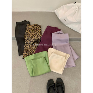 𝐏𝐡𝐢𝐞𝐧 𝐘𝐉𝐈𝐀 | (Sẵn) 5557 Chân Váy Lụa (k quần trong) Chất Mịn Mát Mùa Hè Cho Nữ Dáng Lỡ Ngắn