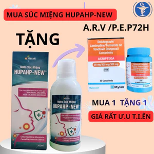 MUA SÚC MIỆNG HUPAHPNEW 300ml TẶNG A.R.V 30vien