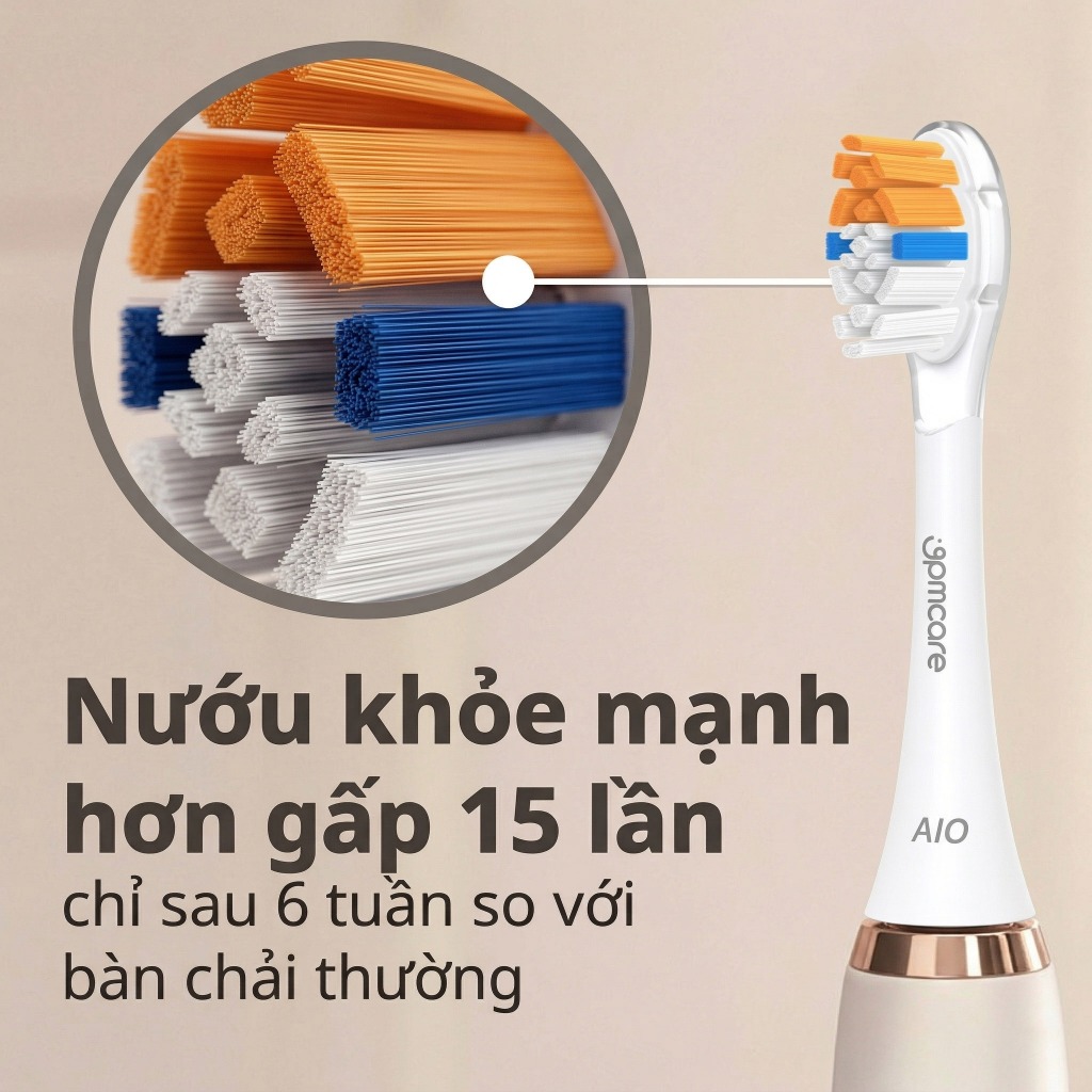 Đầu Bàn Chải Nâng Cao 9PMCARE AIO (All-in-One) - tương thích với Philips Sonicare