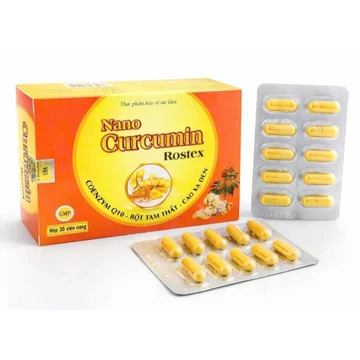 Nano Curcumin Rostex viêm loét dạ dày tá tràng, Người viên đau dạ dày, hành tá tràng, trào ngược dạ dày thực quản
