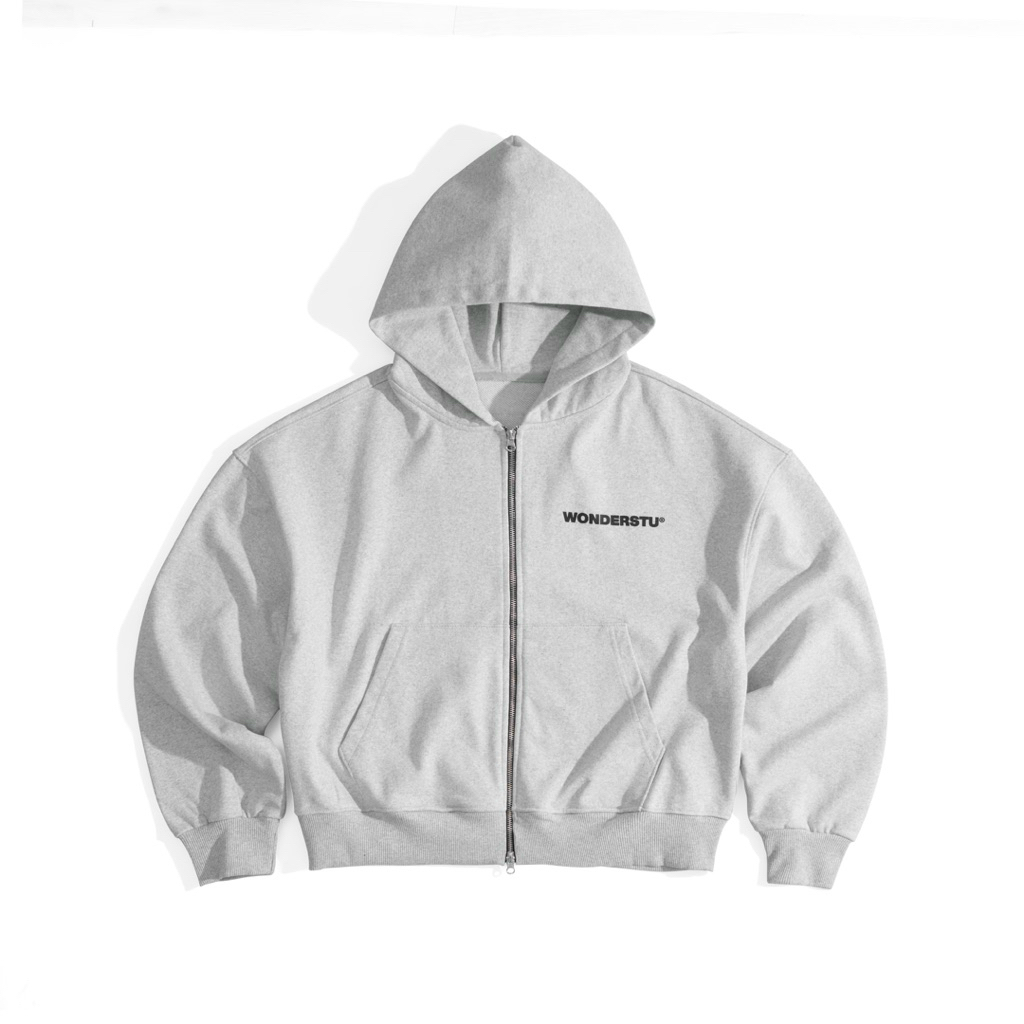ÁO HOODIE ZIP NỈ CHÂN CUA 450GSM DÀY DẶN BIG LOGO "WONDERSTU TEAM"