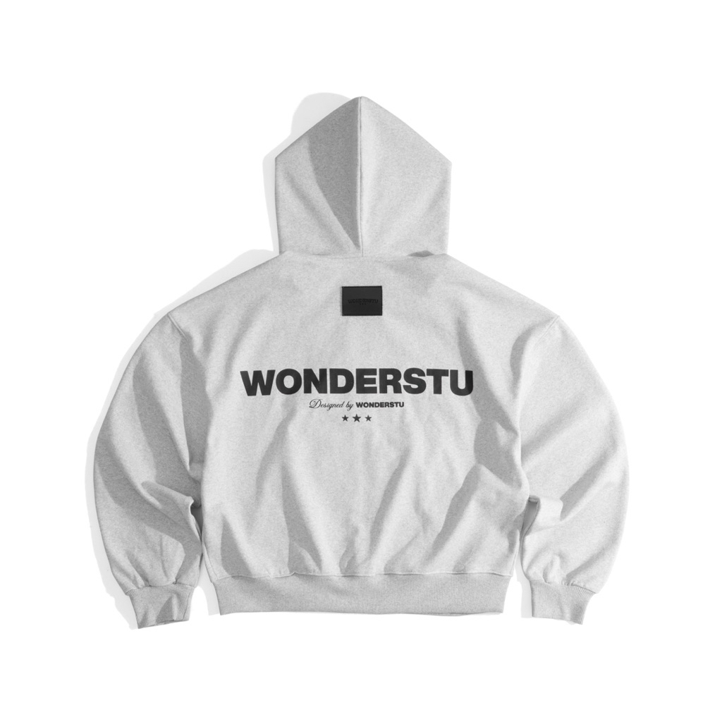 ÁO HOODIE ZIP NỈ CHÂN CUA 450GSM DÀY DẶN BIG LOGO "WONDERSTU TEAM" | BigBuy360 - bigbuy360.vn