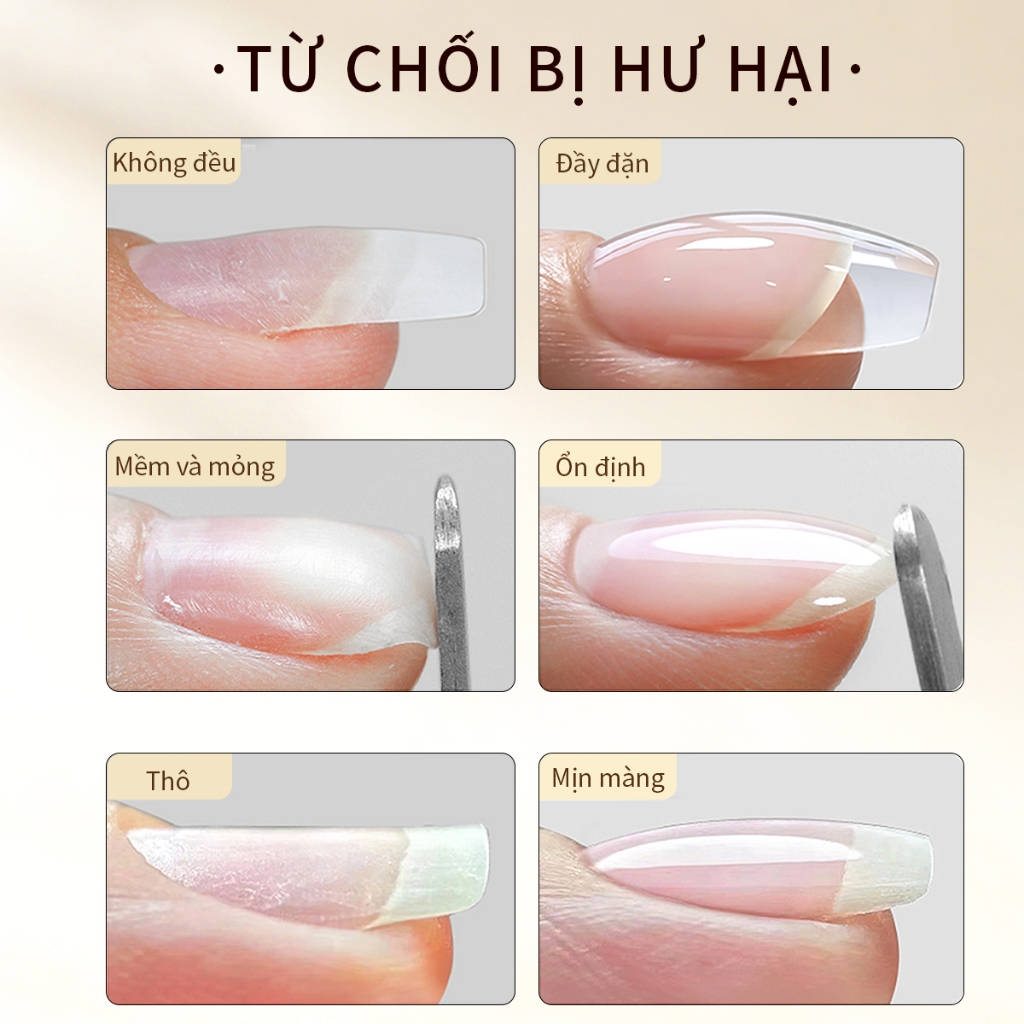 XEIJAYI 40ml - Gel lót tạo hình móng,  tạo hình và chỉnh sửa hình dạng móng, thích hợp sử dụng tại salon.