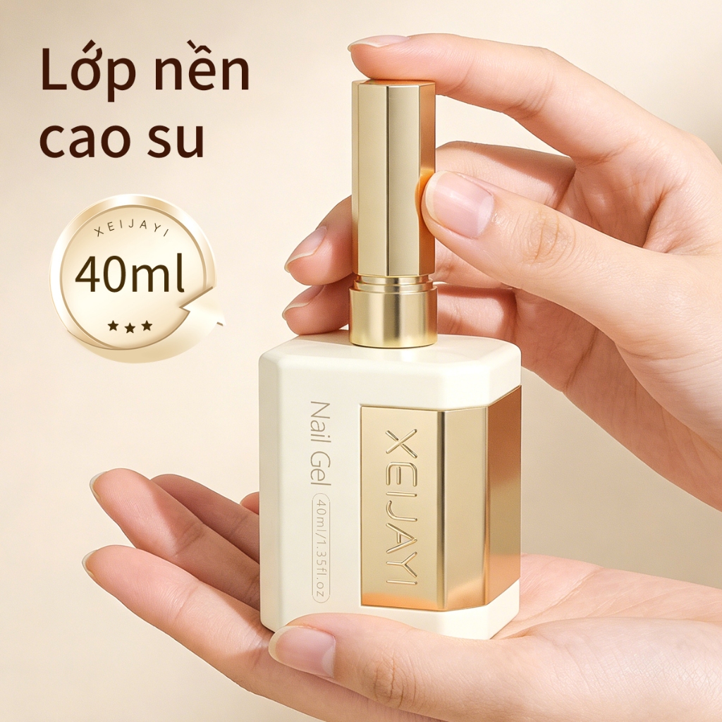XEIJAYI 40ml - Gel lót tạo hình móng,  tạo hình và chỉnh sửa hình dạng móng, thích hợp sử dụng tại salon.