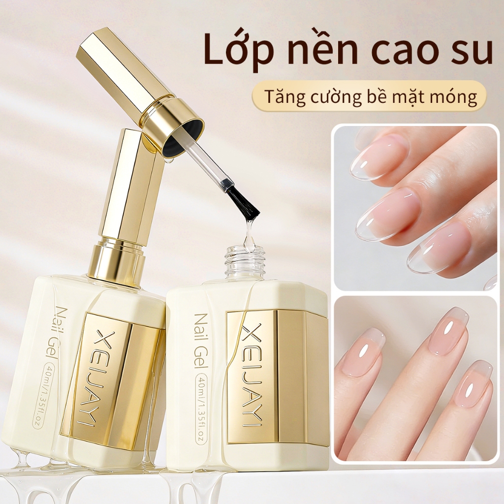 XEIJAYI 40ml - Gel lót tạo hình móng,  tạo hình và chỉnh sửa hình dạng móng, thích hợp sử dụng tại salon.