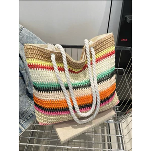 Túi xách tote cầu vồng đi biển cho nữ hot