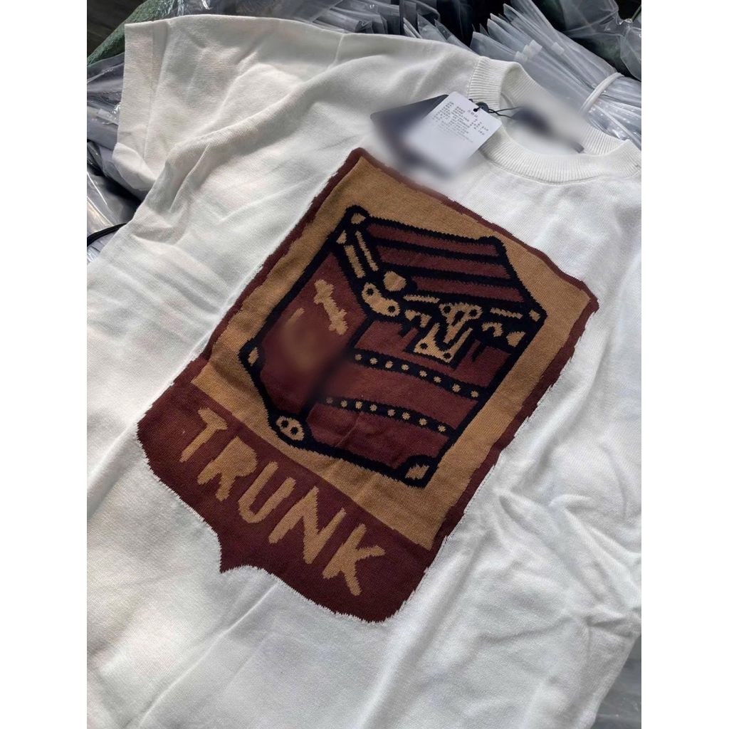 ⚡️[Hight Quality] Áo Phông Len Nam Nữ \/ Trunk Ready To - Điểm Nhấn Dệt Hộp Phối Màu Cao Cấp Loại 1