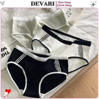 Quần lót nữ cotton kháng khuẩn kiểu dáng basic cá tính đáy lót 2 lớp kháng khuẩn khử mùi DEVARI L520
