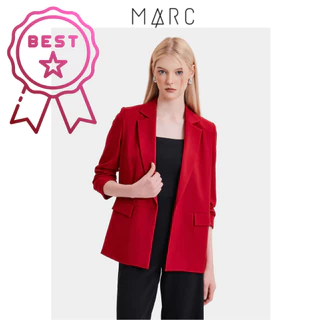MARC FASHION  Áo blazer nữ Áo vest nữ nhún xắn tay cách điệu trẻ trung FAVH043521
