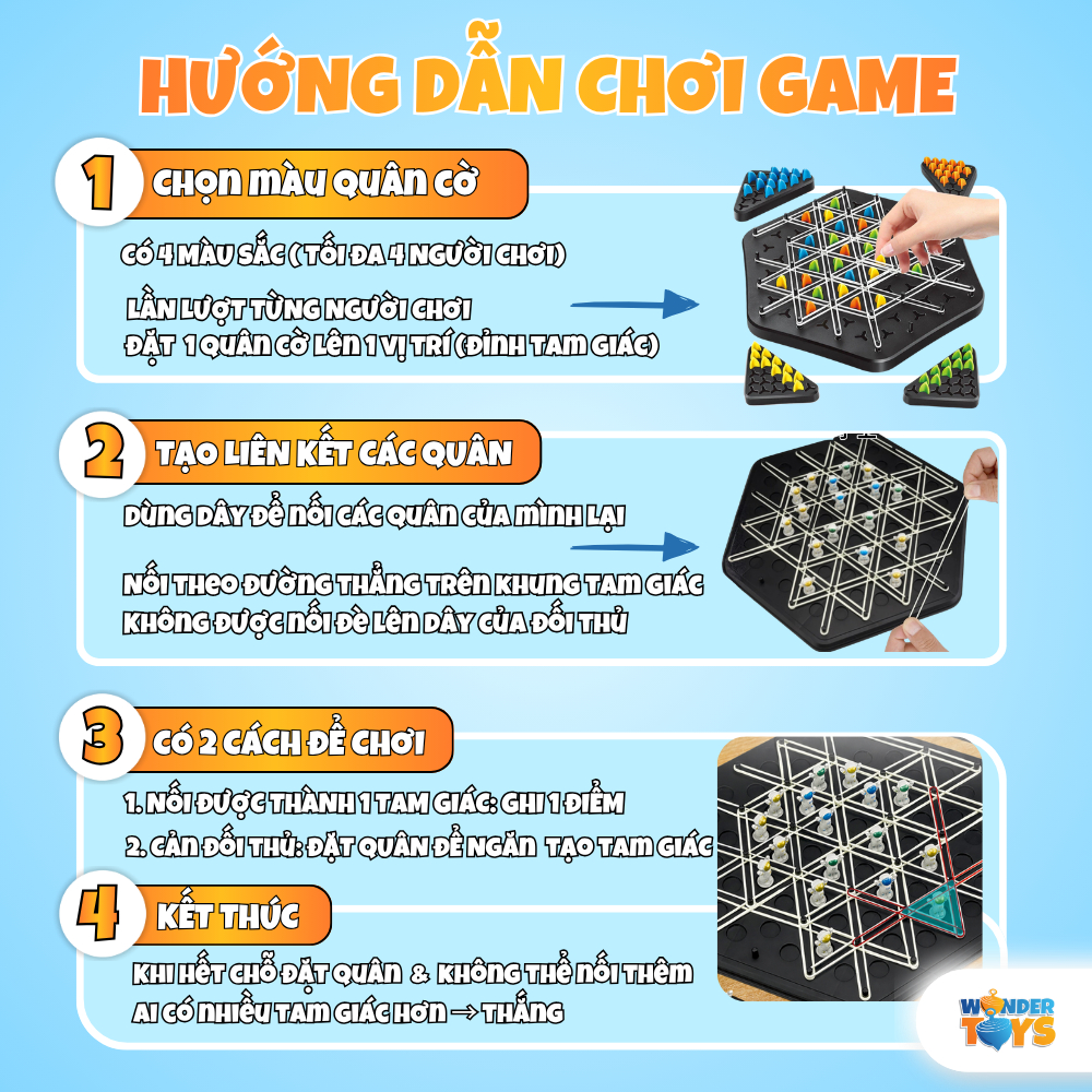 Cờ xếp hình tam giác, Cờ Liên Xích bằng dây chun hình phi hành gia, đồ chơi phát triển tư duy cho bé