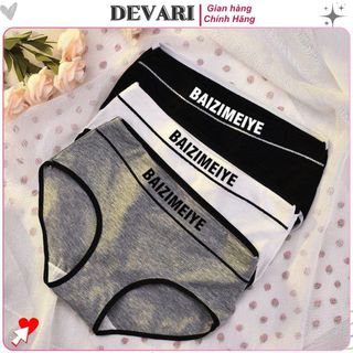 Quần lót nữ cotton kháng khuẩn thấm hút co giãn tốt cạp vừa tôn dáng kiêu dáng cá tính DEVARI L663