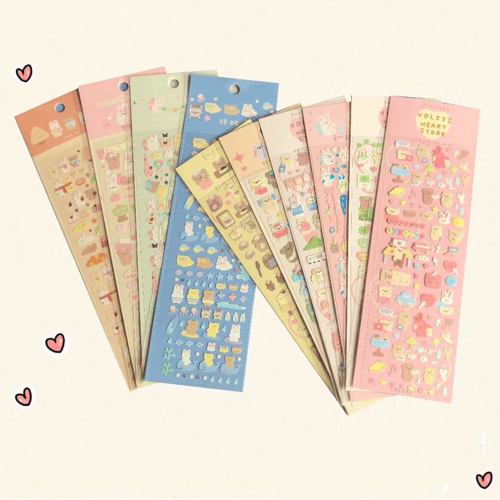 Blind Box Sticker Ngẫu Nhiên 35-40 Tấm Dễ Thương Cartoon Trang Trí Journal DIY