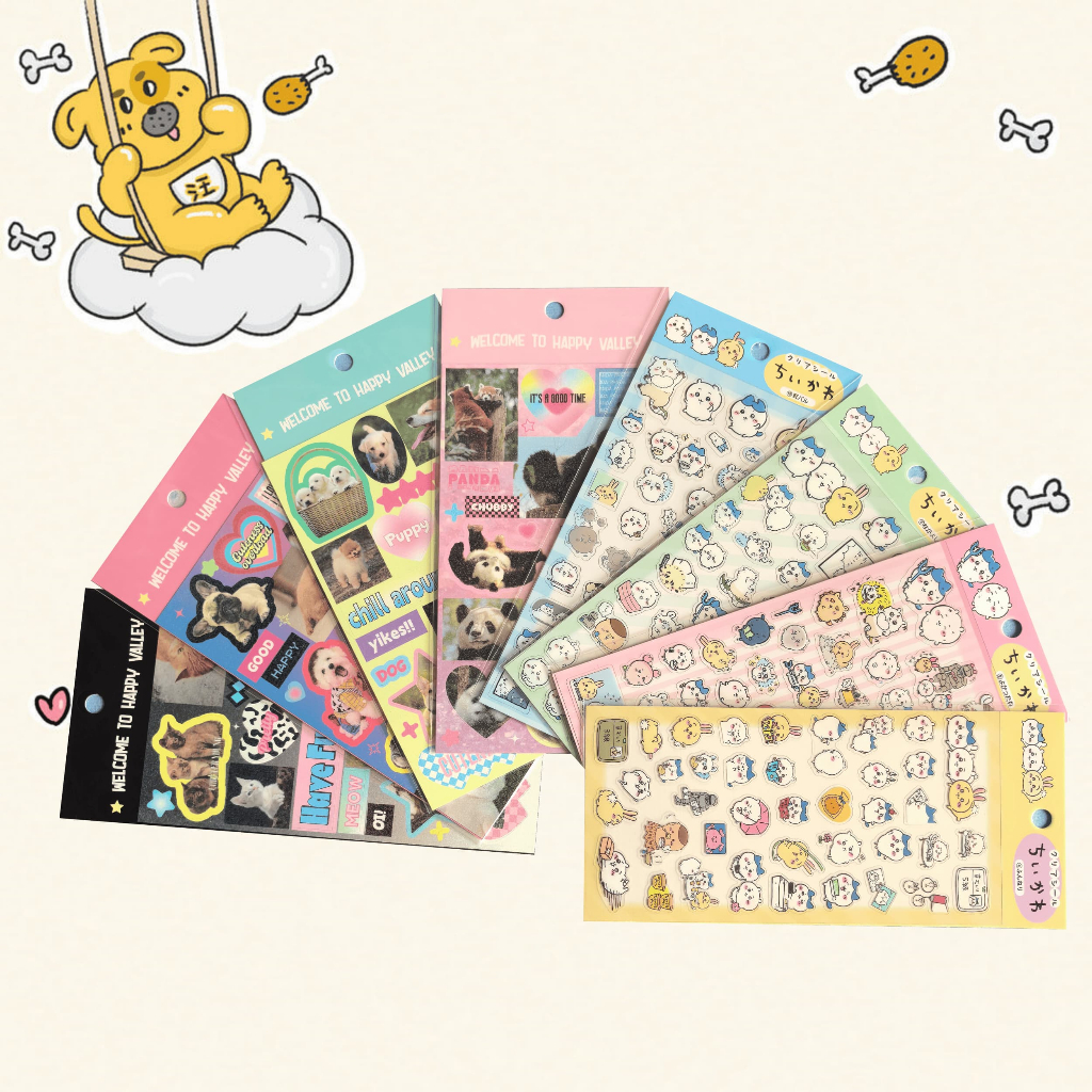 Blind Box Sticker Ngẫu Nhiên 35-40 Tấm Dễ Thương Cartoon Trang Trí Journal DIY