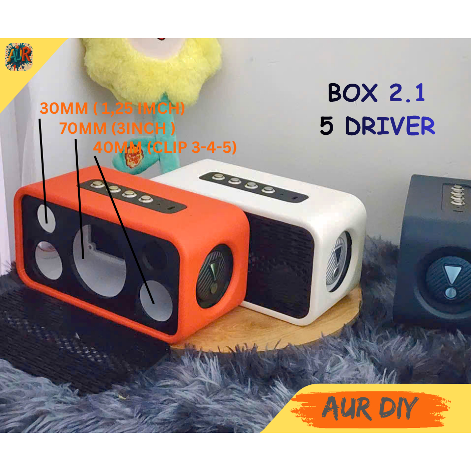 Box loa 2.1 5 driver 2 bass cộng hưởng charge 6 công suất (50-70w ...