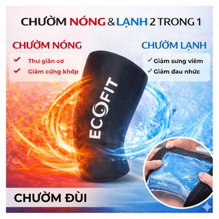 Combo GEL chườm nóng/lạnh ECOFIT hỗ trợ phục hồi sau mổ, chấn thương, chườm sau chơi thể thao, thư giãn cơ bắp