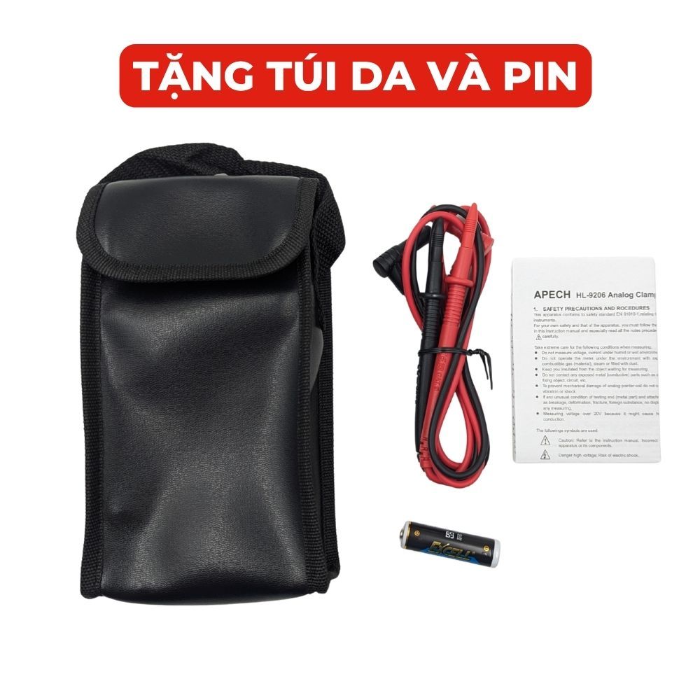 Ampe Kìm Cơ Hiển Thị Kim APECH HL-9206 Độ Chính Xác Cực Cao Đo Dòng Điện Anh Phát