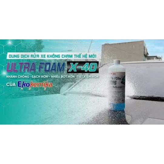 NƯỚC RỬA XE KHÔNG CHẠM EKOKEMIKA ITALY ULTRA FOAM X40