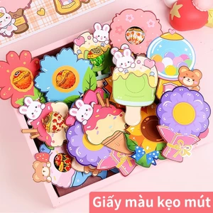 Thẻ cài kẹo mút dễ thương set 60 thẻ hoạt hình trang trí sinh nhật bé gái, phụ kiện tiệc ngọt handmade