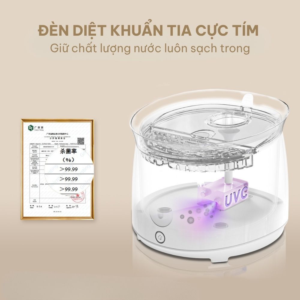[BH 12 Tháng] Máy Lọc Nước Tự Động Cho Mèo Neakasa UVC