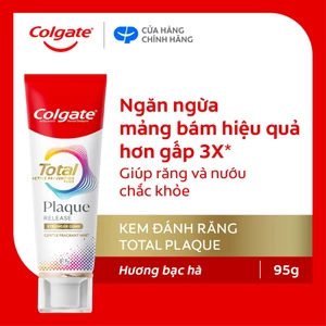 Kem đánh răng Colgate Total Plaque Release 95g/tuýp giúp khỏe nướu, ngăn mảng bám hiệu quả gấp 3 lần
