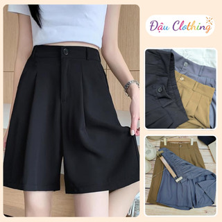 Quần Đùi Lửng Bigsize Nữ Quần Short Ngố Lưng Cao Cạp Chun Co Giãn Vải Mango Q569