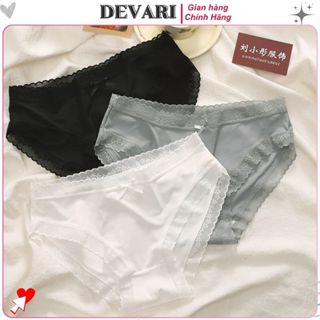 Quần lót nữ su lụa mỏng nhẹ mềm mại thấm hút co giãn linh hoạt cạp vừa tôn dáng gợi cảm DEVARI L519