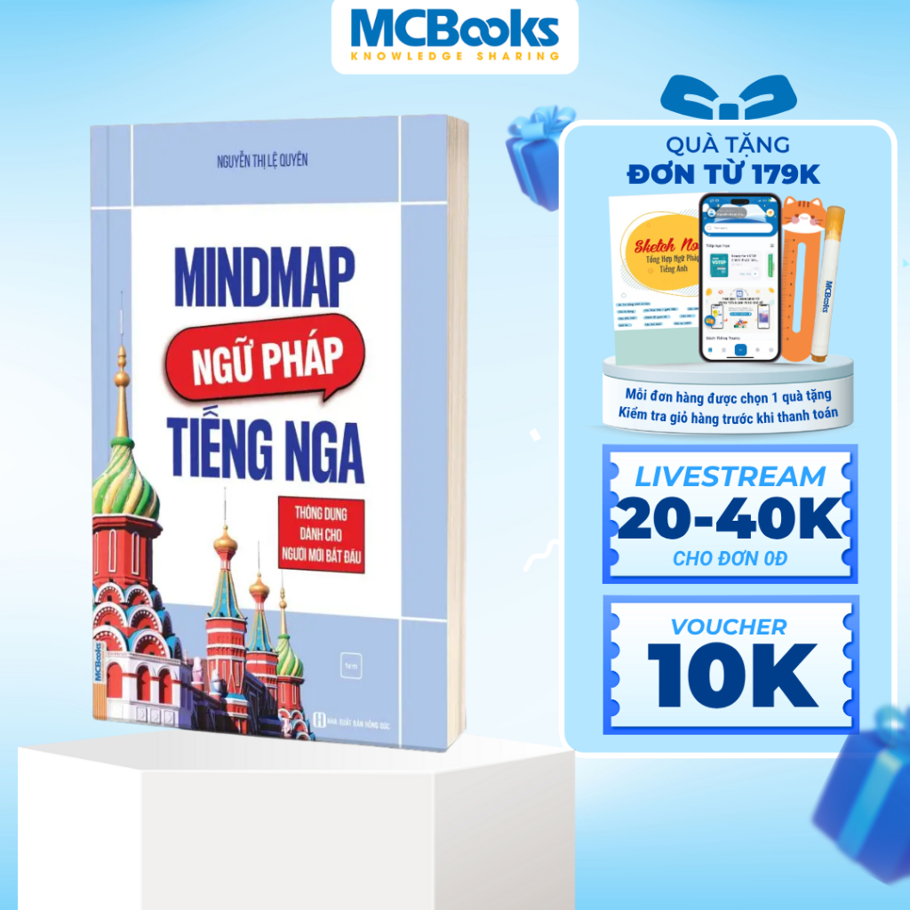 Sách - Mindmap Ngữ Pháp Tiếng Nga Thông Dụng Dành Cho Người Mới Bắt Đầu