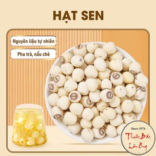 Hạt sen 100g, hạt sen Huế bở, thơm, mềm, dùng hầm canh, nấu chè, soup, thơm ngon bổ dưỡng