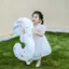 Bóng Số Sinh Nhật Màu Trắng Cao 70cm Kèm Sticker - Trang Trí Sinh Nhật Decor Cực Xinh Dành Cho Bé