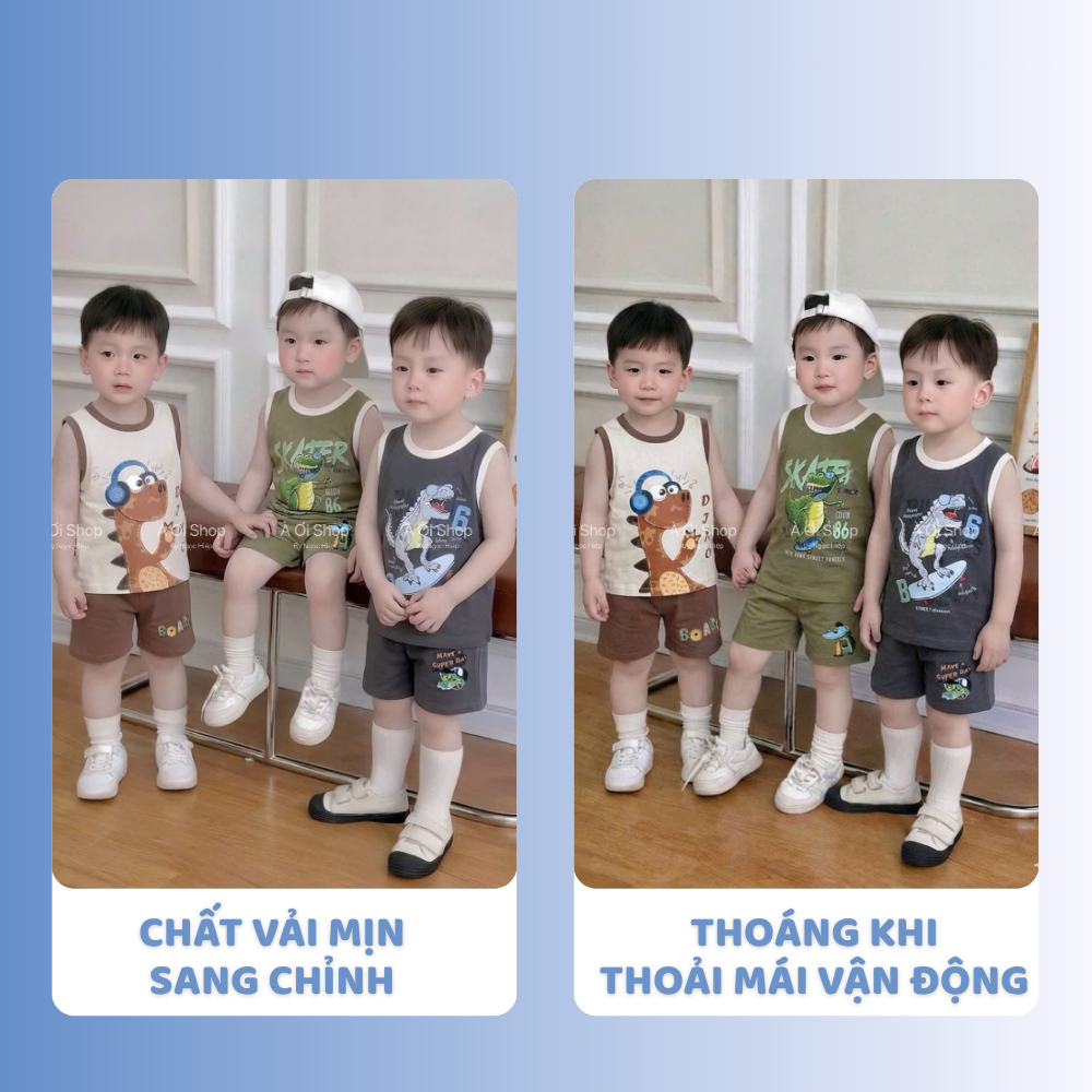 [À ƠI SHOP] E44- set 3 bộ ba lỗ khủng long skater - a100.343