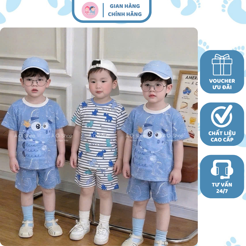 [À ƠI SHOP] N05- set 2 bộ cộc khủng long vương miện- a100.344