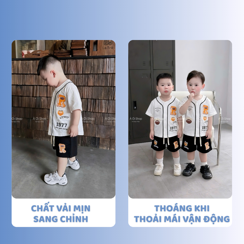 [À ƠI SHOP] H13- bộ cộc chữ r college win- a117.1795