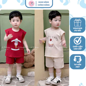 H55- set 2 bộ ba lỗ kem chuối bắp- a100.345