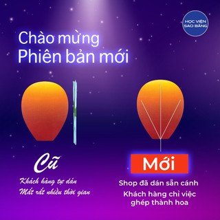 Bộ set phụ kiện tự làm Một cây hoa khổng lồ trang trí, đã gồm thân tự đứng và cánh hoa cắt sẵn