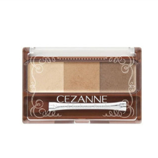 Bảng phấn kẻ mày và tạo khối kèm cọ dễ tán Cezanne 3g chính hãng Nhật Bản