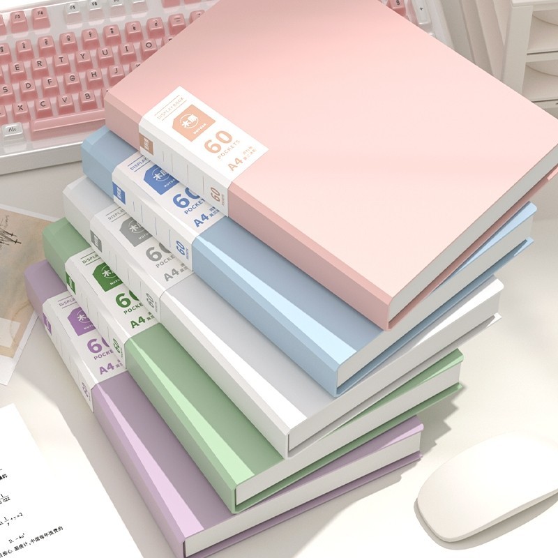 Muyuan-File Lá A4 30/40/60 Lá – Tệp Đựng Tài Liệu Nhiều Ngăn, Nhựa PP Dày Học Sinh Văn Phòng