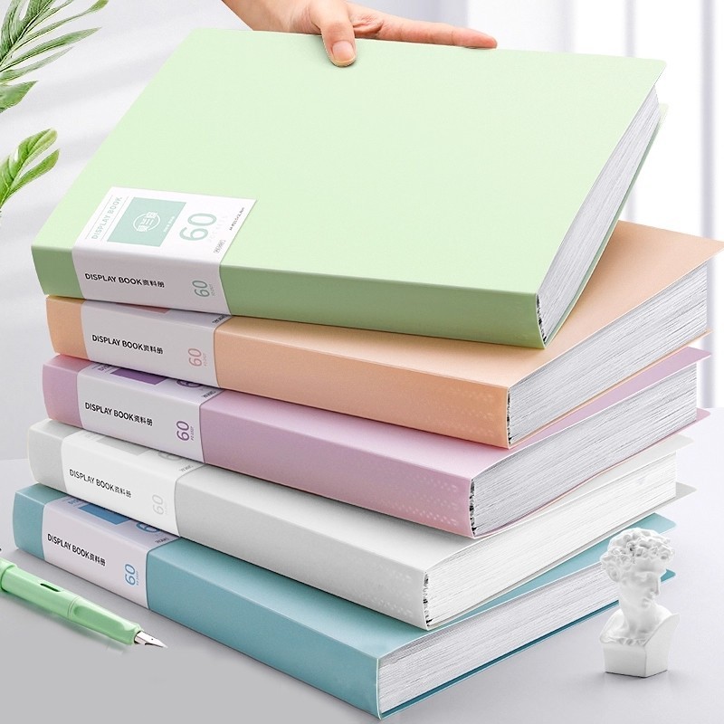 Muyuan-File Lá A4 30/40/60 Lá – Tệp Đựng Tài Liệu Nhiều Ngăn, Nhựa PP Dày Học Sinh Văn Phòng
