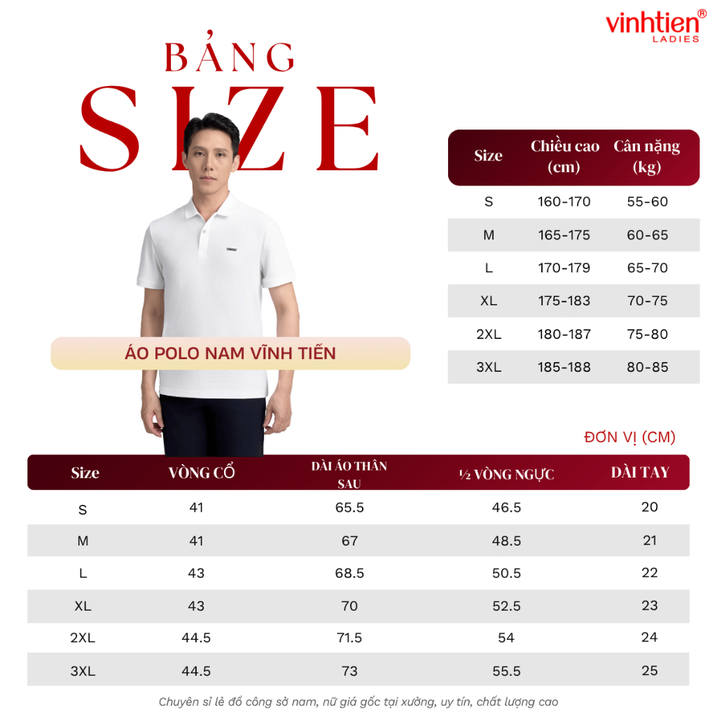 Áo Polo Nam, Áo Thun Nam Vĩnh Tiến Form Regular Fit  ( Có xẻ tà), Thanh Lịch, Sang Trọng 329 - Nhiều Màu