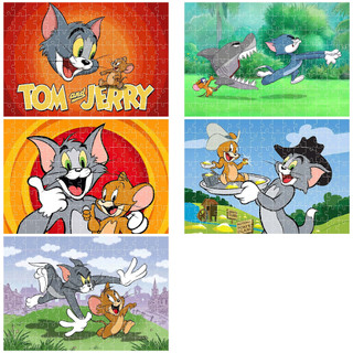 COMBO SỈ tranh ghép A4 20 mảnh, 40 mảnh, 80 mảnh Chủ đề Tom & Jerry TooYoo TG0067