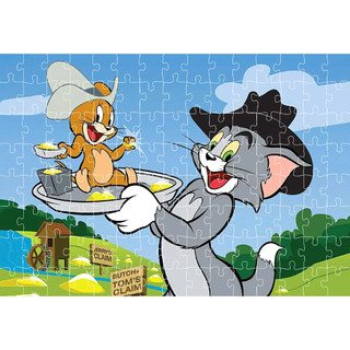 COMBO SỈ tranh ghép A4 20 mảnh, 40 mảnh, 80 mảnh Chủ đề Tom & Jerry TooYoo TG0067