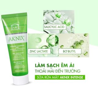 (Hàng Công TY) Sữa rửa mặt AKNIX INTENSE CLEANSING GEL dành cho da dầu, mụn không viêm 250ml
