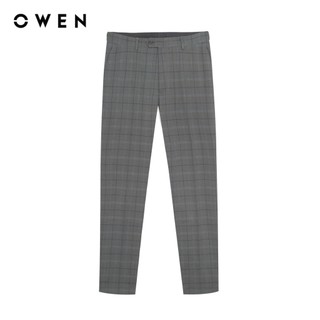 Owen - Quần tây Carrot Fit QCR257099 màu Xám nhạt chất liệu TR Spandex