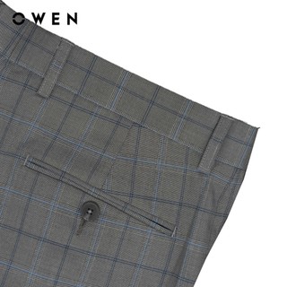 Owen - Quần tây Carrot Fit QCR257099 màu Xám nhạt chất liệu TR Spandex