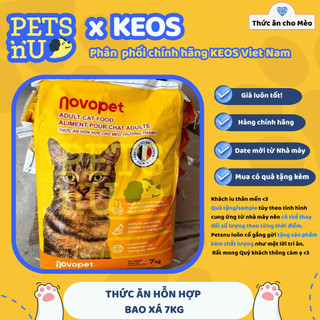 [CHÍNH HÃNG][GIÁ TỐT][TẶNG QUÀ]  XÁ -  Novopet Cat thức ăn cho mèo trưởng thành bao 7kg