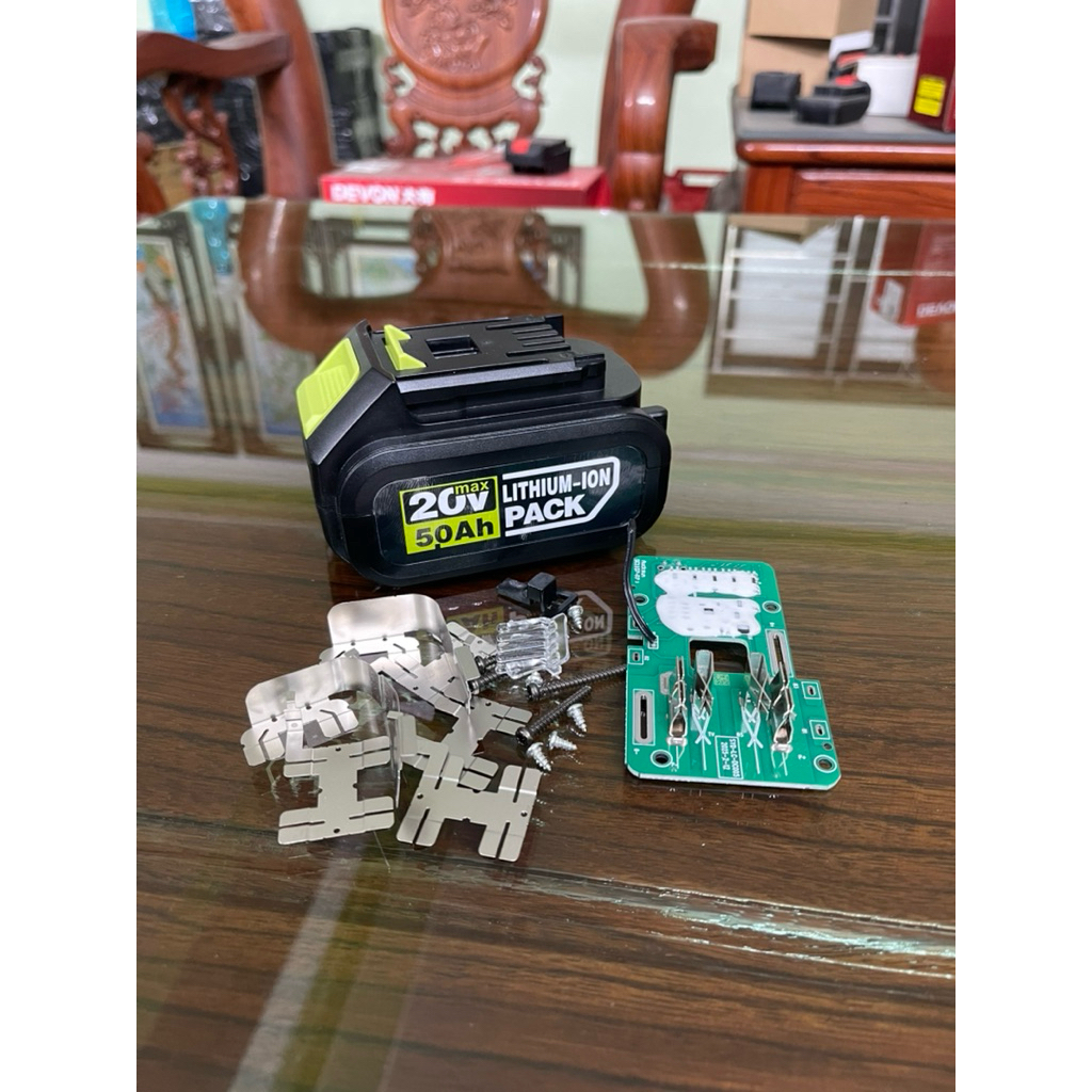 Vỏ , mạch WORX 20V mạch nhận sạc zin, có đèn led báo pin