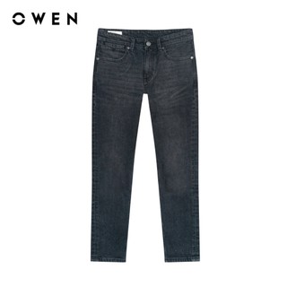 Owen - Quần jeans Slim Fit QJS258008 màu Xám đậm chất liệu Cotton Spandex